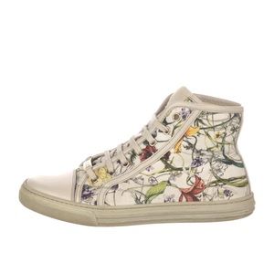 Gucci Floral High Top Sneakers